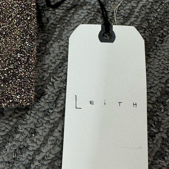 Leith metallic silver sparkle crop top bralette. - Picture 3 of 9